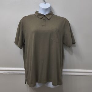 REI CO-OP Men's Organic Cotton Blend Polo Shirt Green XL Minimalist Summer Work